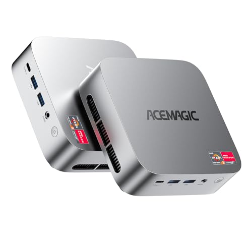 ACEMAGIC Kron Mini K1 Mini PC, AMD Ryzen 4300U Windows 11 Pro Mini PC(4C/CT,3.7 GHz, Meilleur 3500U/N150/N97), 16 Go DDR4 512 Go Mini-Ordinateur, Triple écran 4K/WIFI5/BT4.2, pour l'éducatio