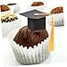 Gadpiparty 10pcs Mini Graduation Cap Wine Bottle Decorations Unique Graduation Creative Cake Toppers for Celebrating Academic Achievements for Dollhouse