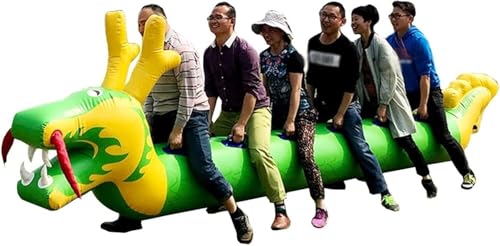 Botes dragón inflables ELzEy de 4 plazas para juegos de carnaval al aire libre en jardín