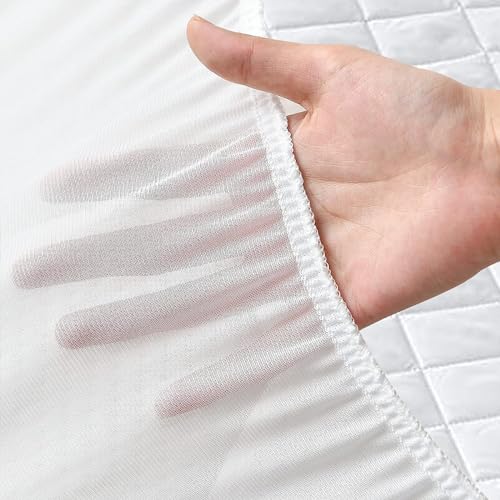 Protège-matelas super king size 180 x 200 matelassé grand bonnet 30cm - 8