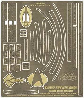 BIBNY 1/3200 Paragrafix DSN Window Drilling Templates Photoetch Set PGX169