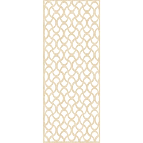 Image of Resort Decorative Pierced Fretwork Wood Wall Panels, 23 3 /8 inchW x 59 3 /8 inchH x 1 /4 inchT, Birch