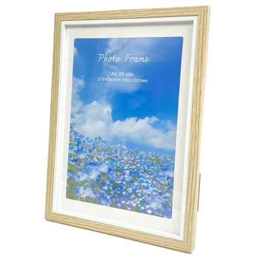 ナカバヤシ MDFフォトフレーム01 A4判/B5判 ナチュラル 写真立て IT-FL-MD01-A4-N