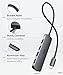 uni USB C to USB Hub 4 Ports 2ft, Sturdy Braided USB Type C to USB Adapter with 4 USB 3.0 Ports, Thunderbolt 3 to Multiport USB 3.0 Hub Adapter for MacBook Pro/Air 2020/2019, iPad Pro