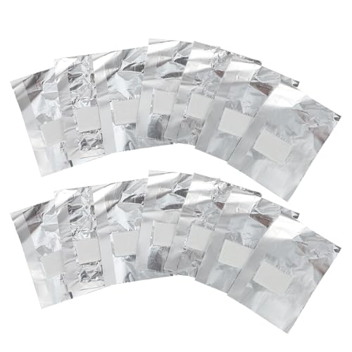 iplusmile Lingettes Aluminium pour Ongles 200 Pièces Épaisses Jetables Manucure Gel Doigts Orteils Salon Maison