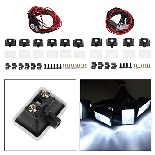 Image of Ultra Bright LED Light Headlight for Axial 90046 D90 RC Rock Car Spare 4 Lights|Toys & Hobbies | Radio Control & Control Line | RC Model Vehicle Parts & Accs |1 Set RC Car LED Light Bar.