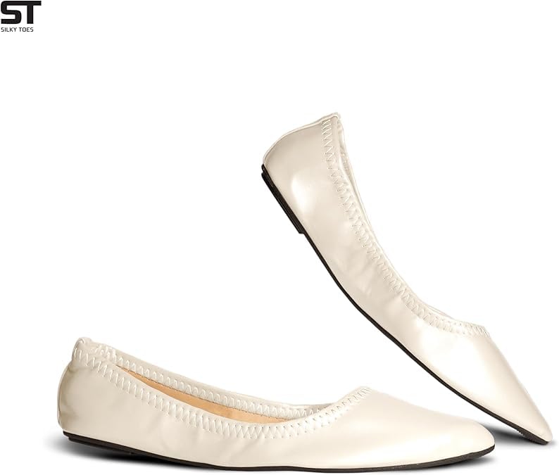 Image of Foldable Flats for women, Casual Business Shoes for Travel, Office, Events