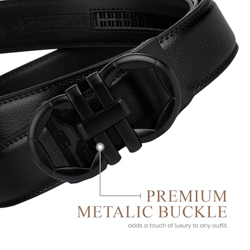 Image of Genuine Leather Belt for Men Formal & Casual Wear - Belts for Men Leather Original, Durable Buckle - Belt for Man - Gift for Husband, Father, Friend