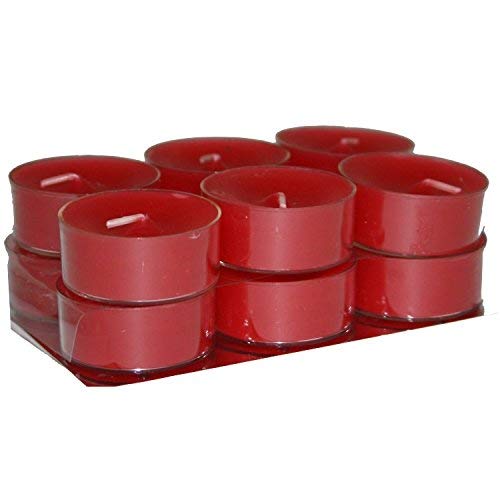 144x Teelichter rot in Acrylcup Kerzen 4 Std. Brenndauer Gastronomie Teelicht – Bild 3