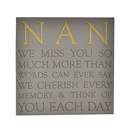 Grey Square Memorial Plaque by Thoughts of You - Nan - Image 2