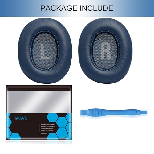 Image of GEVO Earpads for JBL Tune 770NC /760NC (Not Fit JBL Live Series) Headset | Ear Cushions for JBL Tune 700BT /710BT /720BT /750BT /750BTNC /760NC /770NC | Protein leather | Original-Fit Design | Blue