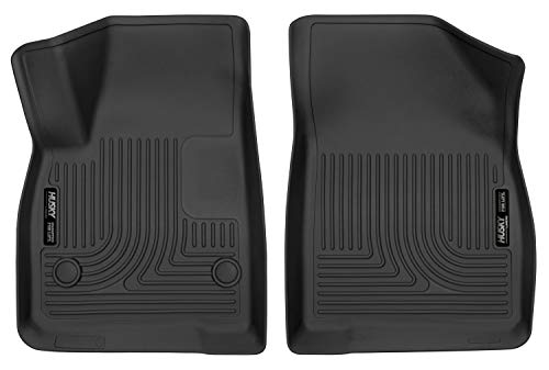 Husky Liners X-act Contour Series | Front Floor Liners - Black | 52251 | Fits 2017-2021 Cadillac XT5/GMC Acadia, 2019-2022 Chevrolet Blazer 2 Pcs