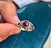 Garnet Ring, 925 Sterling Silver, Dainty Ring, Trending Ring, Red Gemstone Ring, Handmade Silver Ring, Frist Salary Gift for Relatives, Midi Ring, Boho Chic, Casual Wear Ring, Gift for Women