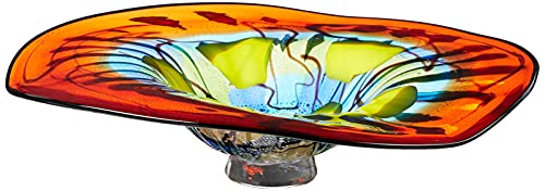 Dale Tiffany Hankley Art Glass Wal Decor Plate,5.00x20.00x20.00