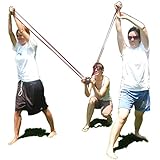 Water Balloon Launcher Slingshot 500 Yards Long Range, 2-3 Person Balloon Giant Sling shot T-shirt Launcher Cannons, Angry Birds Party Game Yard Toys, 500 Biodegradable Balloons and Tote Bag Included