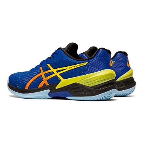 Asics Men's Sky Elite Flytefoam Volleyball Shoes, 7, Asics Blue/Sour Yuzu #TOP25