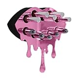 MAKEUP IN PLACE Fearless Lip Lipstick Organizer - Acrylic Lipstick Holder and Organizer for Women Patented Wall Mounted Minimalistic Design Saves Time - Holds 10 Items