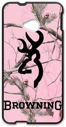 AliceStore Browning Cutter Logo Pink Camouflage Case for HTC One M7