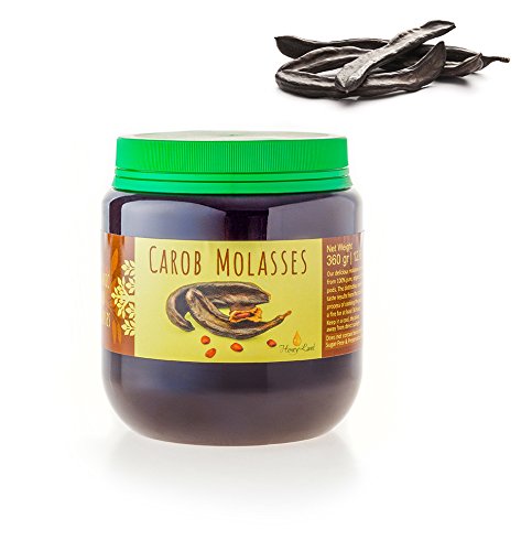Honey Land 100% Pure Carob Syrup Molasses– Super Healthy & Naturally Sugar Free Chocolate Alternative – Unique Handmade Family Recipe - Safe for Diabetics 360g |12.6oz
