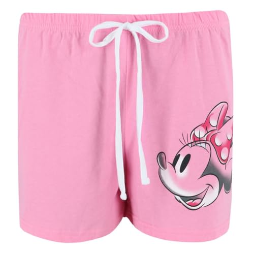 Jerry Leigh Minnie Mouse Classic Pink Print Junior's Shorts
