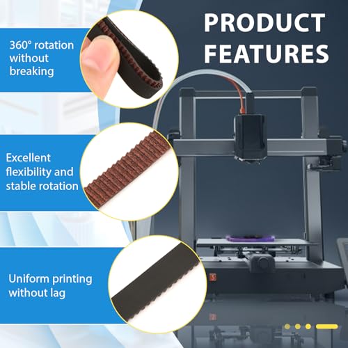 TGHongKy Zahnriemen Kit für Kobra3 Drucker X Y Z-Achse Gummi Antriebsriemen für Kobra3 Ersatzteil Gummiriemen Antriebsriemen X Y Z Achse für Kobra3 Drucker Zubehör YYXX
