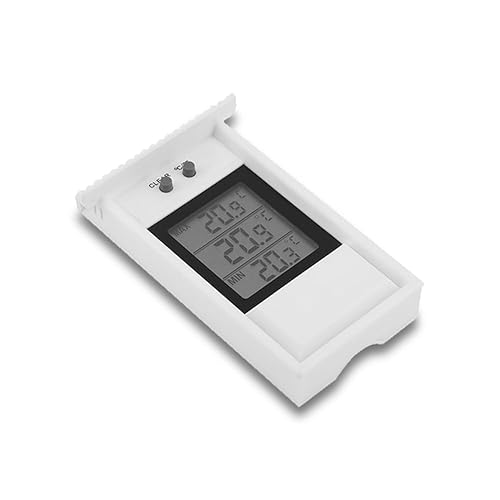 Miniatura 9 de Joyzan Termómetro digital de invernadero, impermeable al aire libre, medidor de temperatura máxima mínima, probador de temperatura alta y baja,