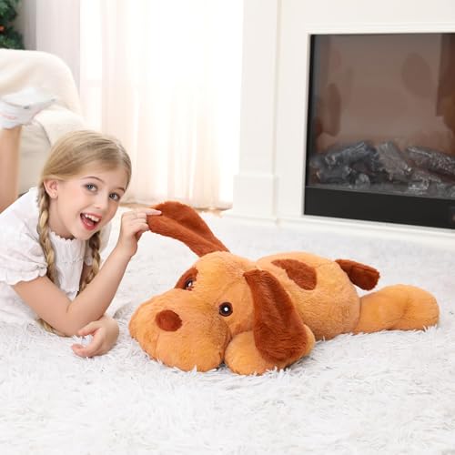 JellyMallow 5lbs 24 Inch Dog Weighted Stuffed Animals Weighted Dog Plush by JellyMallow - Used condition - Image 4