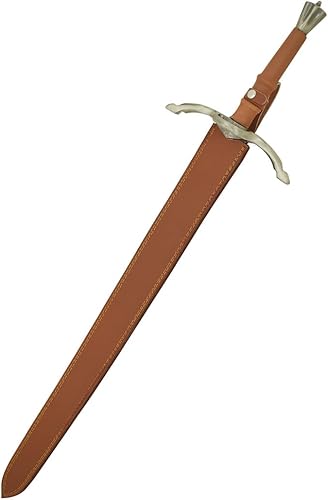 Miniatura 6 de Medieval Warrior Fantasy Claymore - Espada real con funda de cuero negro