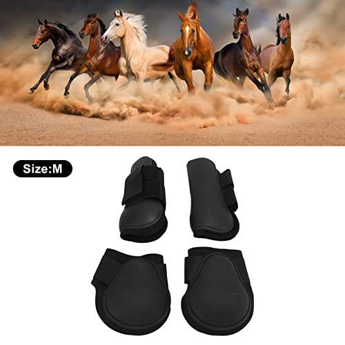 Botas de perna dianteira e traseira de cavalo, 4 unidades, obstáculo, salto, leggings, equipamento d