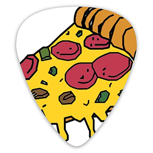 Médiators pour guitare Cartoon Pizza 12 morceaux de médiators ukulélé dont 0,46 mm 0,71 mm 0,96 mm - Les Beatles, Paul McCartney, John Lennon, RIngo Starr, George Harrison Médiators pour guitare Cartoon Pizza 12 morceaux de médiators ukulélé dont 0,46 mm 0,71 mm 0,96 mm