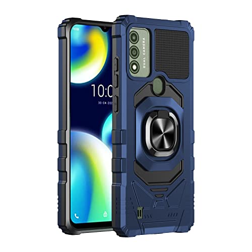Mldwh Wiko Voix Case,With Tempered Glass Screen Protector [2 Pack], Military Grade Full Body Shockproof Protective Heavy Duty Cover Case For Wiko Voix (Blue) #TOP6