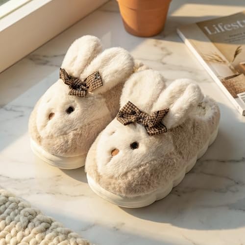 Image of VRITRAZ Women's Comfort Slip On Closed Toe Warm Winter House Clog Indoor Slipper with Cute Print and Degins