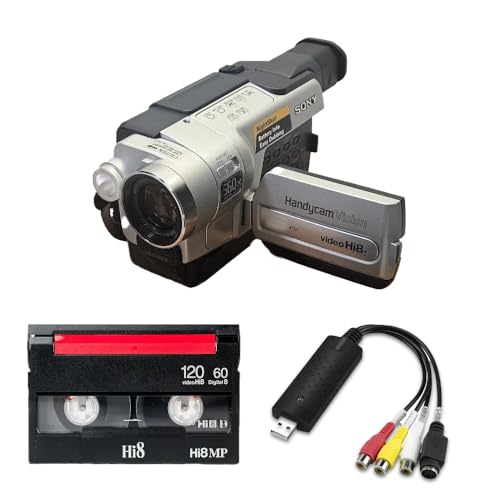 Hi8 8mm Tape Player Handycam CCD Camcorder w/Nightshot Blank Tape USB (USB)