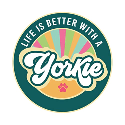 Life is Better with A Yorkie Refrigerator Locker Car Magnet