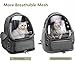 Cawypety Cat Backpack Carrier, Breathable Cat Carrier Large Space Bubble Pet Backpack for Kitty Small Dog up to 12lbs, Transparent & Foldable Pet Carrier for Travel Hiking