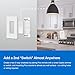 Lutron Claro Smart Switch 3-Way Kit for Caseta Smart Lighting, Includes Wall Plate, Pico Paddle Remote, and Bracket, Neutral Required, DVRF-PKG1S-WH