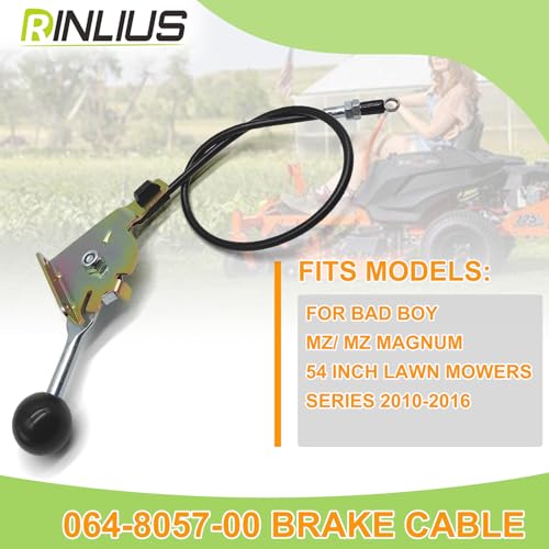 Rinlius Lawn Mower Brake Cable 064-8057-00 for Bad Boy MZ/MZ Magnum Lawn Mowers Series 2010-2016 by Rinlius - Image 3