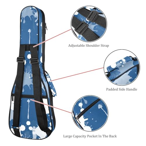 JRHEJTHH Housse imperméable durable pour ukulélé avec épaules réglables pour 53,3 cm, 58,4 cm, 61 cm, rembourrage épais, motif imprimé élégant – Noir, Multicolore., 25.9x9x3.1in/66x23x8cm, Moderne - Les Beatles, Paul McCartney, John Lennon, RIngo Starr, George Harrison JRHEJTHH Housse imperméable durable pour ukulélé avec épaules réglables pour 53,3 cm, 58,4 cm, 61 cm, rembourrage épais, motif imprimé élégant – Noir, Multicolore., 25.9x9x3.1in/66x23x8cm, Moderne – Image 4