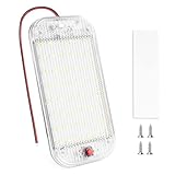 Rvhouse RV Lights Interior LED Dome Light, 48LED 800LM Ultra Bright 12V-85V LED White Lights RV Ceiling Light with Switch Control, for Car/RV/Trailer/Truck/Camper/Boat (1 Pack)