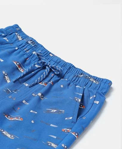 Image of Jockey CB03 Boys Super Combed Cotton French Terry Printed Shorts with Turn Up Hem Styling (Colors & Prints May Vary)