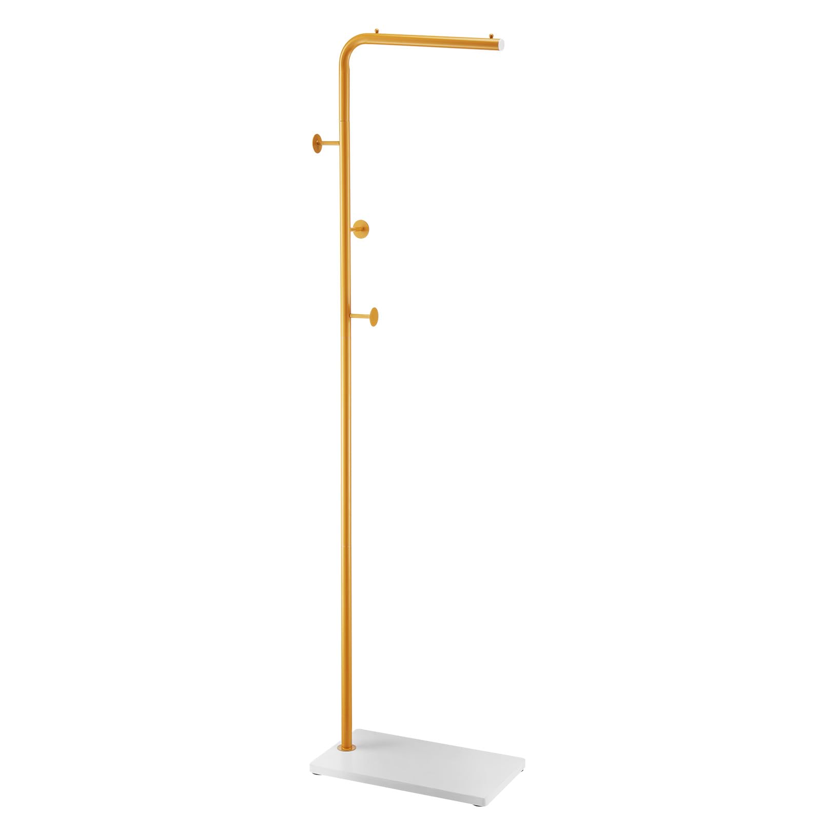 VEVOR Portemanteau sur Pied Portant à Vêtements avec Base en Quartz, 3 Crochets Ronds, Porte Manteau en Métal, pour Entrée, Chambre, Salon, pour Suspendre Manteaux, Chapeaux, Vestes, Écharpes, Sacs