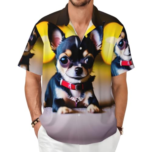 Chemise chihuahua homme pour vos vacances d'été et sorties décontractées