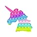 Cmd Shop Pop it Unicorno Pastello Antistress Magic Rainbow Push Pop Bubble Fidget Il Nuovo Pellicola a Bolle d'Aria per Bambini e Ragazzi, Giocattolo Antistress, in Colori Arcobaleno