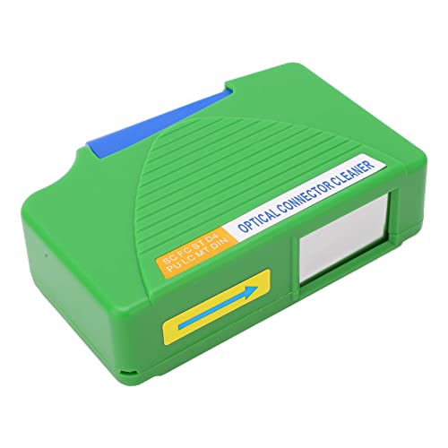 Stylebest Caja de Limpieza de Fibra óptica Portátil, Limpiador de Conectores ópticos Duradero para Solución de Limpieza Eficiente SC FC ST LC