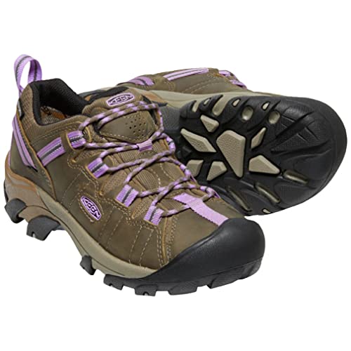 KEEN Sapato feminino de caminhada Targhee 2 de altura baixa à prova d'água, Timberwolf/English Lave