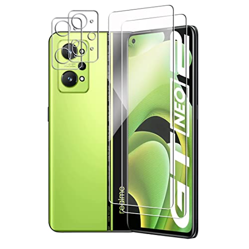 Panzerglas für Realme GT NEO 2 Schutzfolie + Kamera Schutzfolie Displayschutzfolie aus Gehärtetem Glas Cover