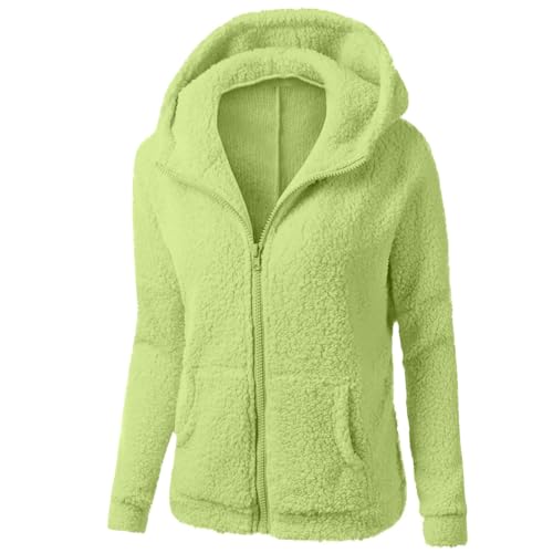 Polar Fleece Jacket for Kids Girls Zip-up Jacket Comfy Hoodie Sherpa Fleece Sweatshirt Fall Winter Soft Coat 5-14 Years4