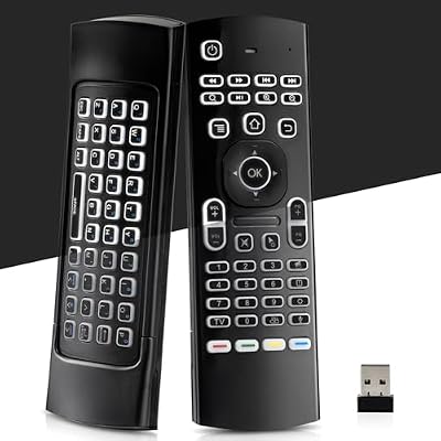 Backlit Voice Air Mouse Remote 2.4G Wireless Mini Keyboard with IR Learning