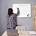 Feifeiya 24 x 18 Inch Monthly Bill Payment Tracker Organizer Whiteboard Aluminum Frame Wall Monthly Bill Payment Checklist Magnetic Dry Erase Board Planner for Personal Budgeting Financial (Stylish)