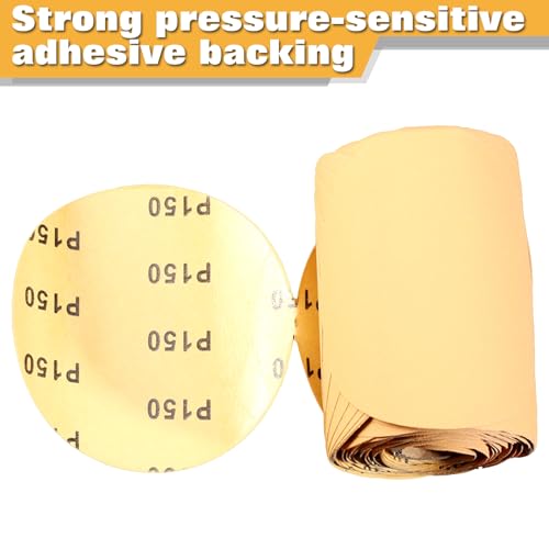 Image of SPEEDWOX 100 Pcs 150 Grit 5 inch Round Sanding Discs Sandpaper Roll